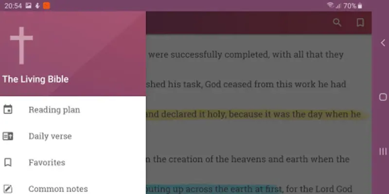 The Living Bible (TLB) android App screenshot 1